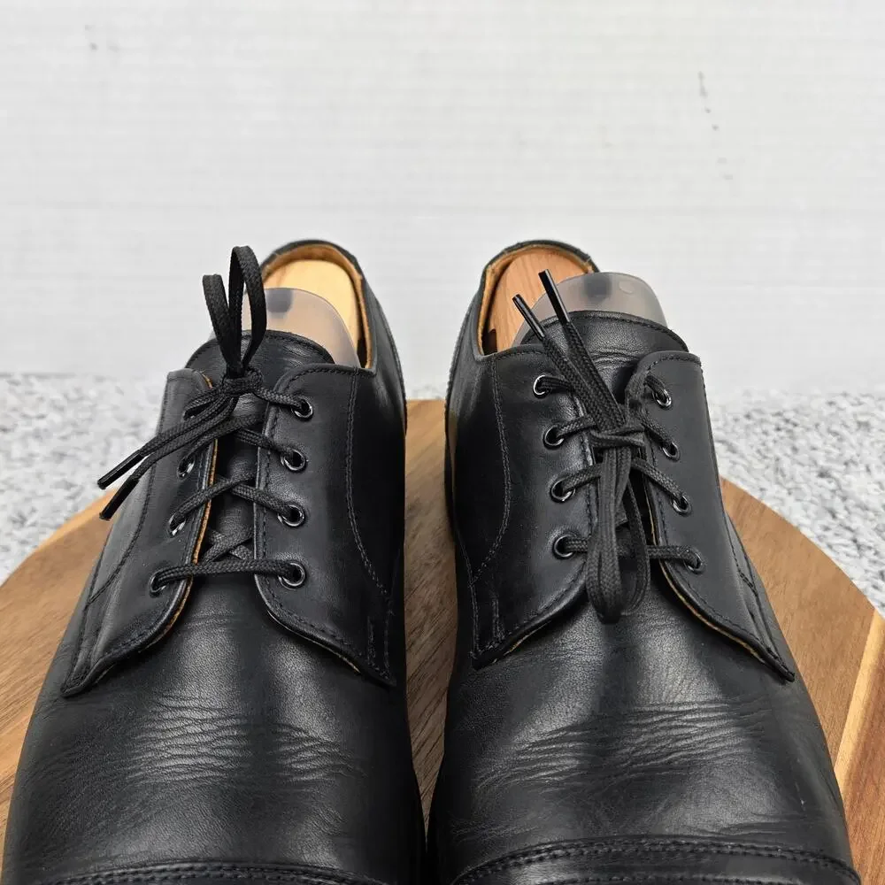 Allen Edmonds Men 12D Fairgate Black Leather Cap Toe Office Oxford Dress Shoe